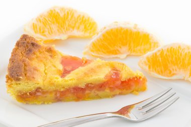 Portakal marmelat ile tart