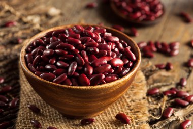 Raw Red Organic Kidney Beans clipart