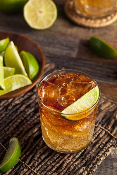 Dark and Stormy Rum Cocktail — Stock Photo, Image