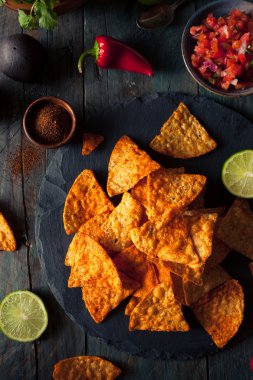 Homemade Chili Lime Tortilla Chips clipart