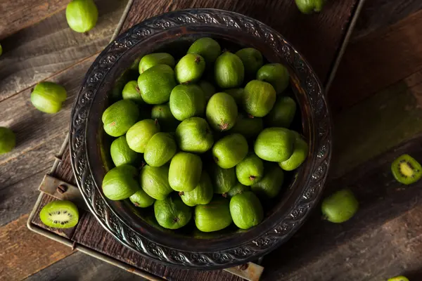 緑の有機キウイ果実 — ストック写真
