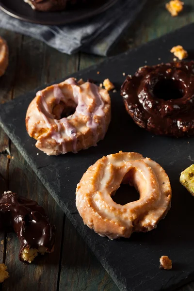Homemade Old Fashioned Donuts — Stock Photo, Image
