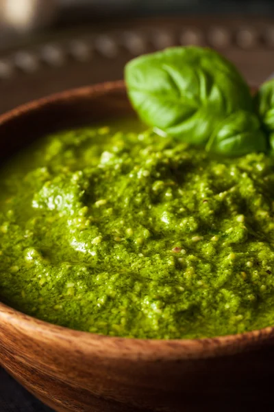 Raw Organic Green Pesto — Stock Photo, Image
