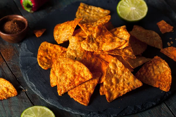 Házi Chili-Lime Tortilla Chips — Stock Fotó