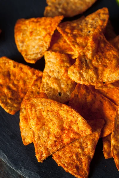 Ev yapımı biber kireç Tortilla cips