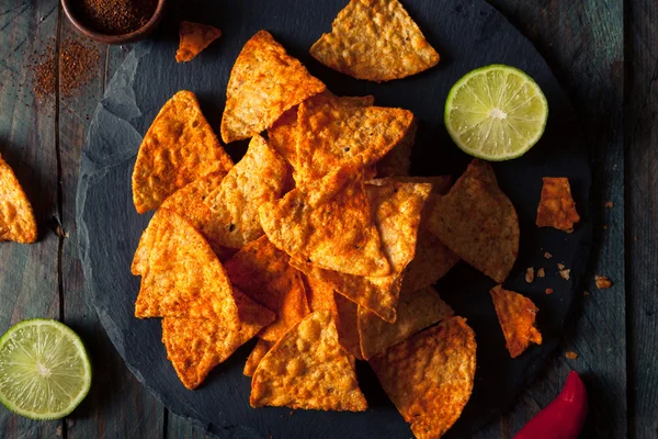 Házi Chili-Lime Tortilla Chips — Stock Fotó