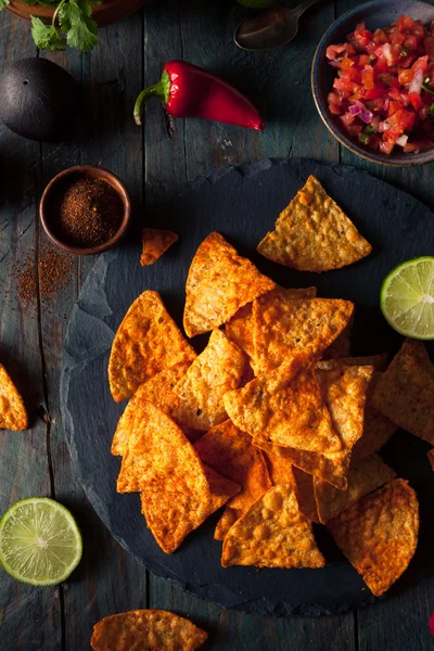 Házi Chili-Lime Tortilla Chips — Stock Fotó