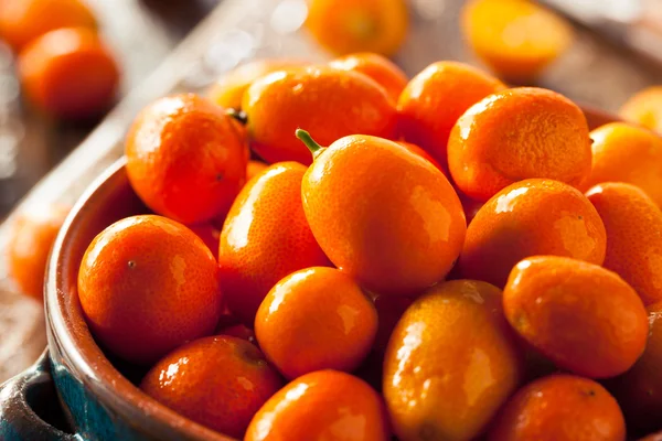 Rauwe biologische oranje Kumquats — Stockfoto