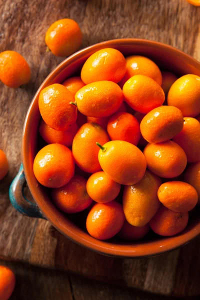 Nyers bio narancs Kumquats — Stock Fotó