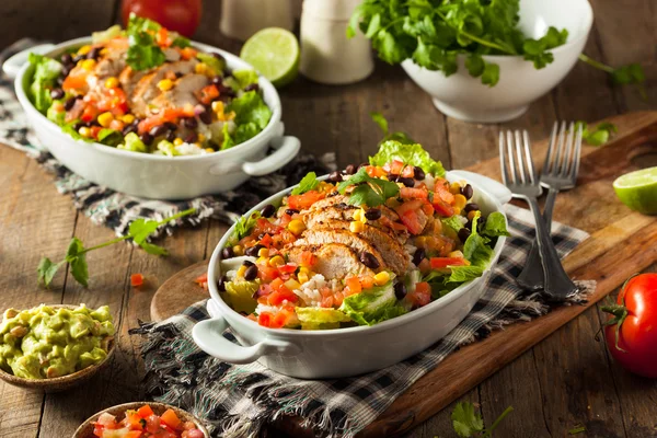 Homemade Mexican Chicken Burrito Bowl — Stock Photo, Image