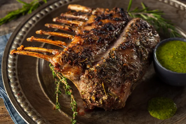 Homemade Herb Roast Lamb — Stock Photo, Image