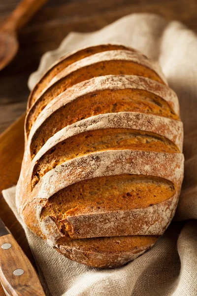 Homemade Crusty Rye Bread — Stock Photo, Image