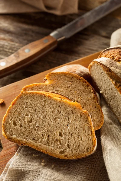 Homemade Crusty Rye Bread — Stock Photo, Image