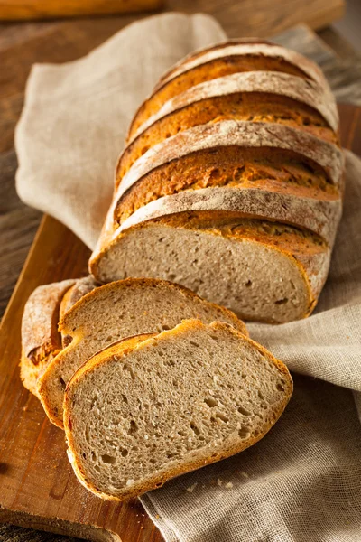 Homemade Crusty Rye Bread — Stock Photo, Image