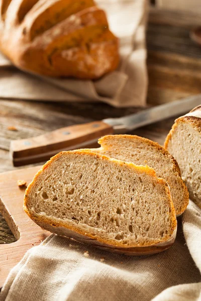 Homemade Crusty Rye Bread — Stock Photo, Image