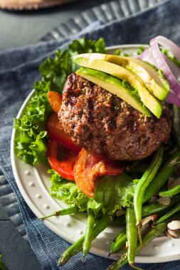 Taze ızgara Paleo Hamburger