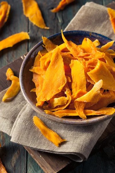 Raw Organic Dried Mangos — Stock Photo, Image