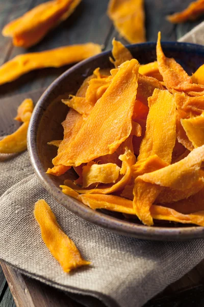 Raw Organic Dried Mangos — Stock Photo, Image