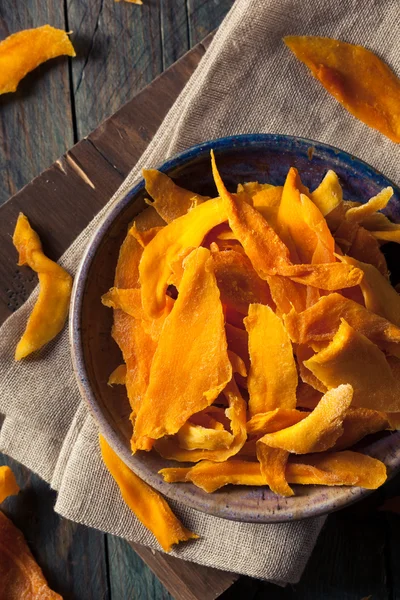 Raw Organic Dried Mangos — Stock Photo, Image