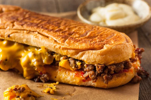 Hausgemachtes Käse-Sandwich — Stockfoto