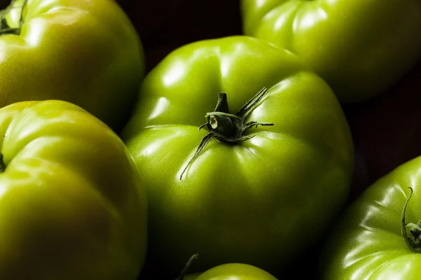 Raw Organic Green Tomatoes — Stock Photo, Image