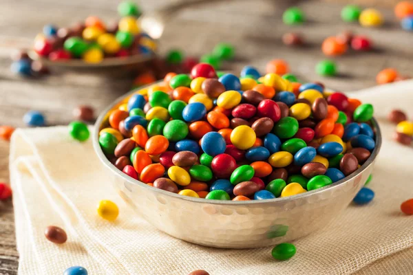 Rainbow Colorful Candy Coated Chocolate — Stok Foto