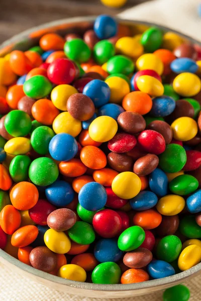 Rainbow Colorful Candy Coated Chocolate — Stock Photo, Image