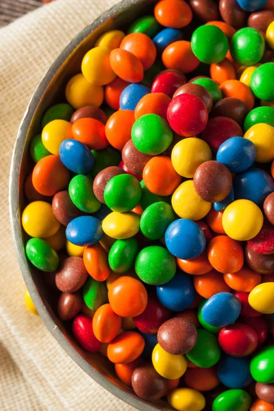 Rainbow Colorful Candy Coated Chocolate — Stock Photo, Image