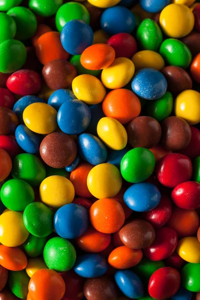 Rainbow Colorful Candy Coated Chocolate — Stock Photo, Image