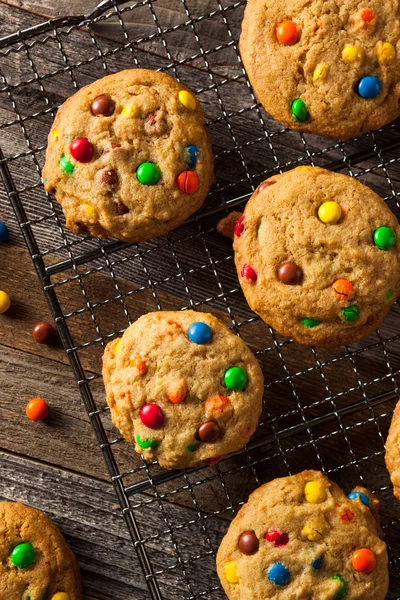Hemlagad godis belagda Chocolate Chip Cookies — Stockfoto