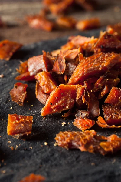 Gedroogde gerookte zalm Jerky — Stockfoto