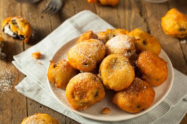 Derin kızarmış Çikolata kremalı kurabiye