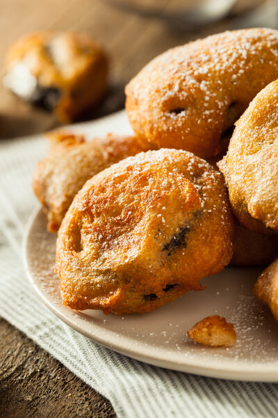 Deep Fried Chocolate Cream Cookies