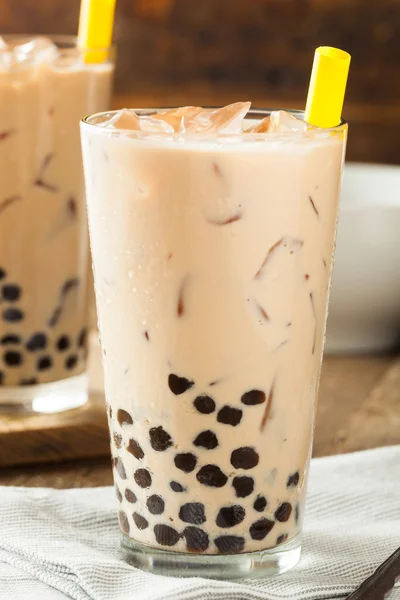 Hemgjord mjölk bubbla te med Tapioca — Stockfoto