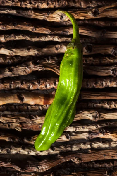 Nyers szerves zöld Shashito paprika — Stock Fotó