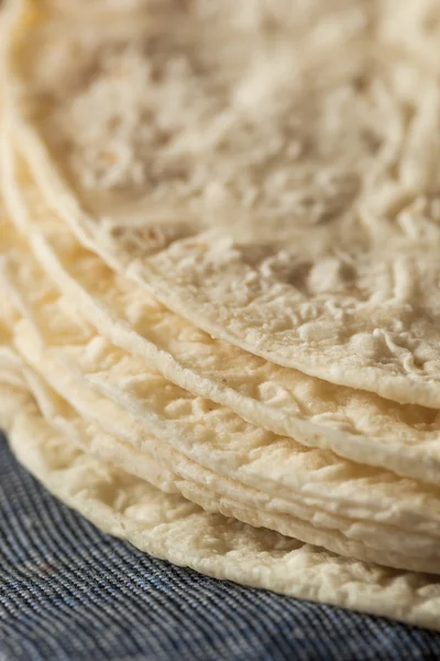 Homemade White Corn Tortillas — Stock Photo, Image