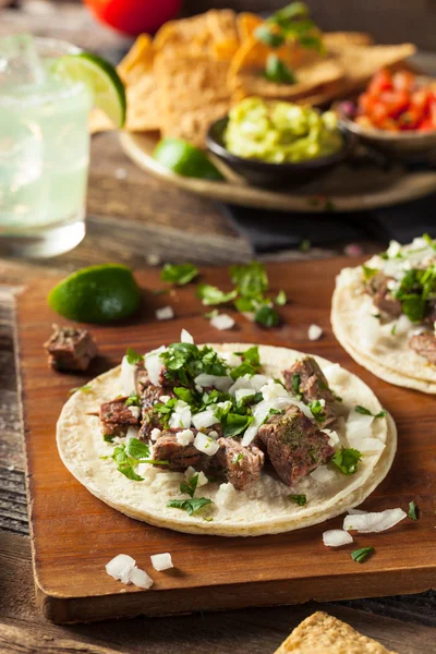 Tacos caseros de la calle Carne Asada — Foto de Stock