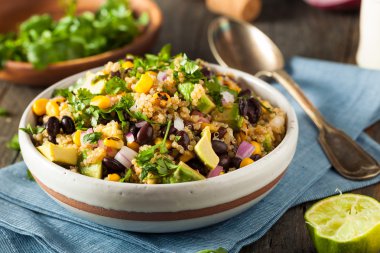 Ev yapımı güneybatı Meksika Quinoa salata