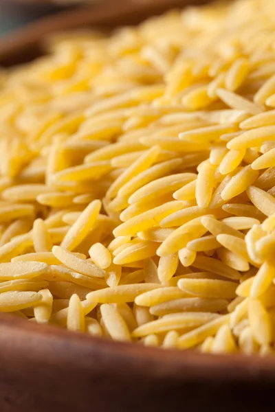 Raw Organic Orzo Pasta — Stock Photo, Image