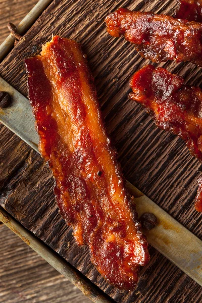 Barbecue fatto in casa Bacon essiccato a scatti — Foto Stock