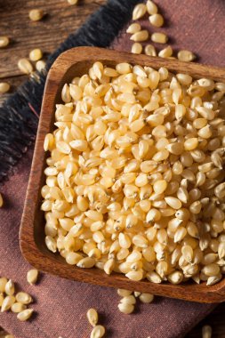 Ham organik beyaz patlamış mısır Kernals