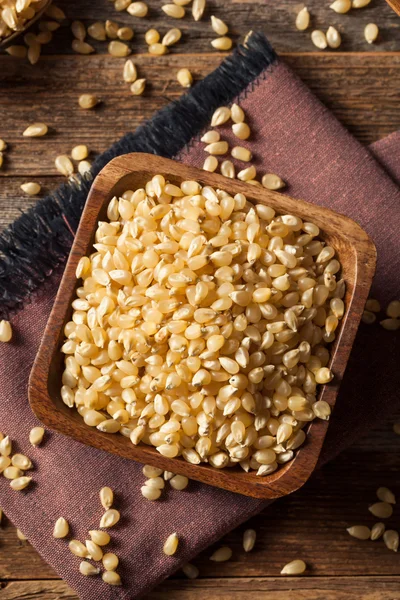 Ham organik beyaz patlamış mısır Kernals