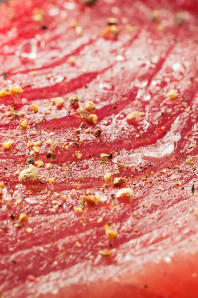 Ham organik pembe orkinos biftek — Stok fotoğraf