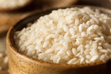 Raw Organic Arborio Rice clipart