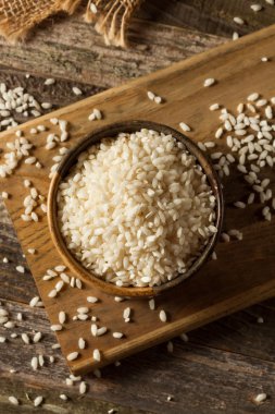 Raw Organic Arborio Rice clipart