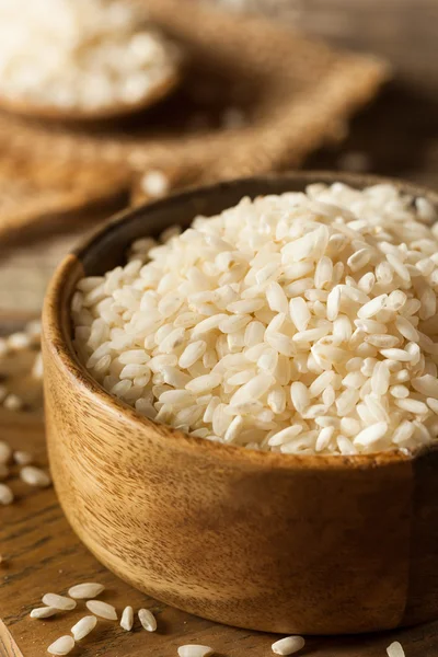 Arroz Arborio orgânico cru — Fotografia de Stock