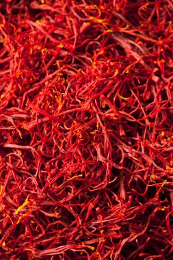 Raw Organic Red Saffron Spice clipart