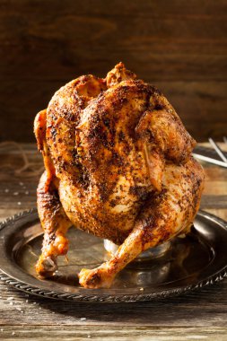 Homemade Grilled Beer Can Chicken clipart