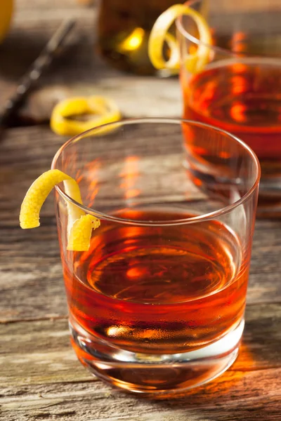Cocktail caseiro de Nova Orleães Sazerac — Fotografia de Stock