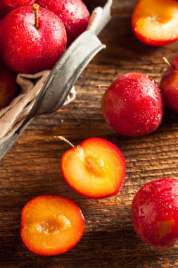 Taze ham organik kiraz Erik